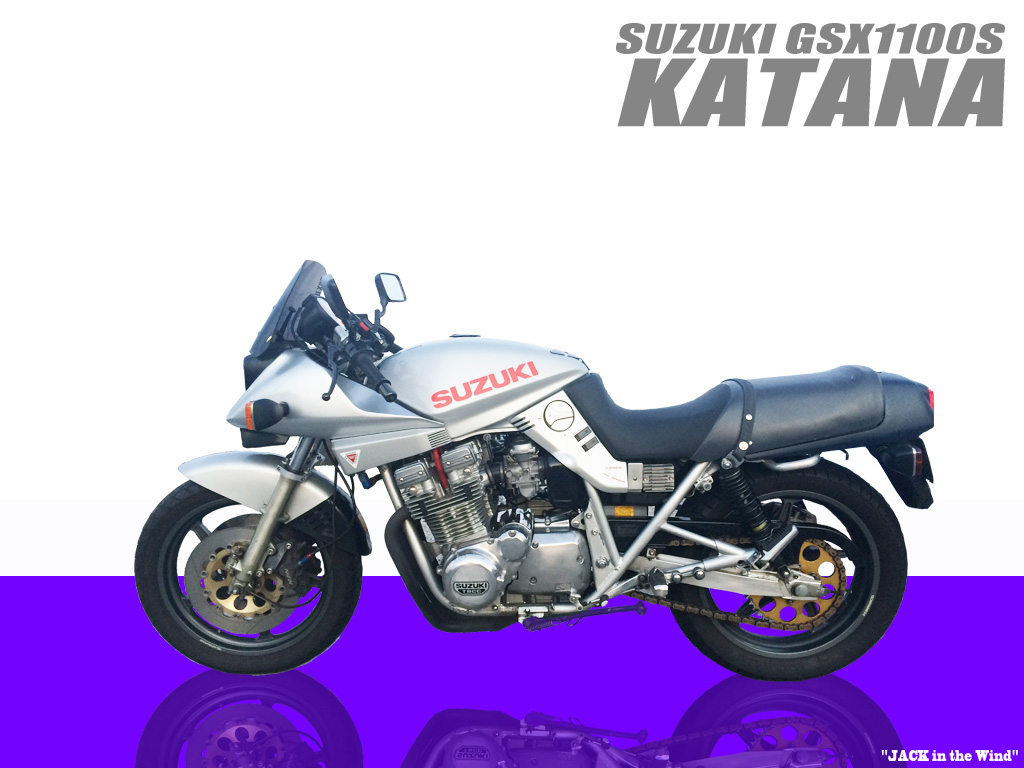 Gsx1100sカタナ壁紙 Pc用 スマホ用 Katana Wallpaper Jack In The Wind Suzuki Gsx1100s Katana カタナ でリターンライダーになった危険な話